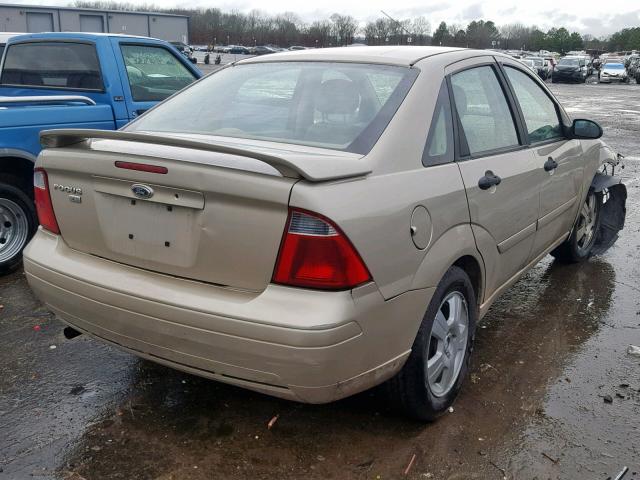 1FAHP34N27W356467 - 2007 FORD FOCUS ZX4 GOLD photo 4