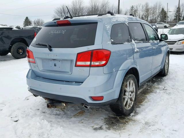 3C4PDDFG9DT643325 - 2013 DODGE JOURNEY R/ BLUE photo 4