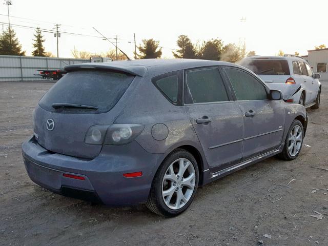 JM1BK343771679049 - 2007 MAZDA 3 HATCHBAC GRAY photo 4