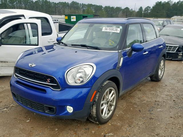 WMWZC3C52FWT01556 - 2015 MINI COOPER S C BLUE photo 2