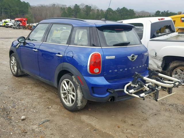 WMWZC3C52FWT01556 - 2015 MINI COOPER S C BLUE photo 3