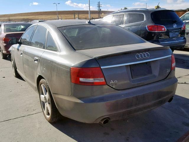 WAUEH74F37N056238 - 2007 AUDI A6 S-LINE CHARCOAL photo 3