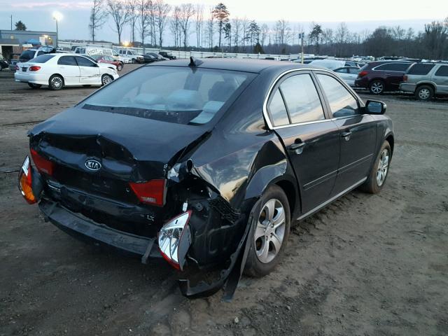 KNAGE228295367302 - 2009 KIA OPTIMA LX BLACK photo 4