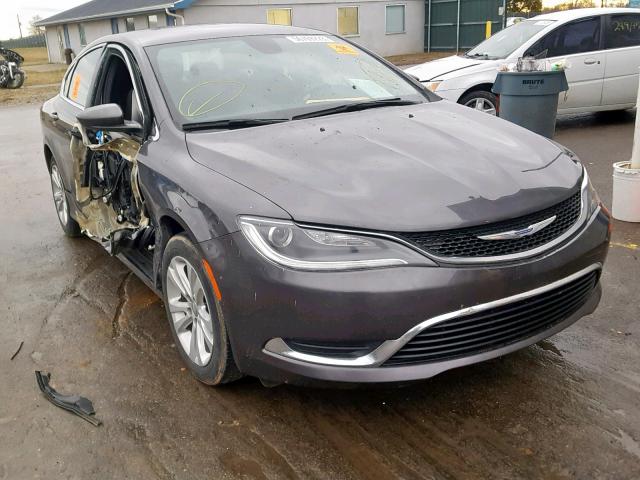 1C3CCCAB8FN589076 - 2015 CHRYSLER 200 LIMITE CHARCOAL photo 1