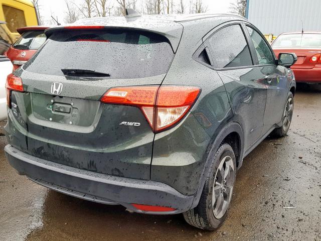 3CZRU6H74JM718885 - 2018 HONDA HR-V EXL GREEN photo 4