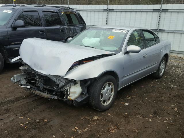 1G3NL52T8XC410670 - 1999 OLDSMOBILE ALERO GL SILVER photo 2