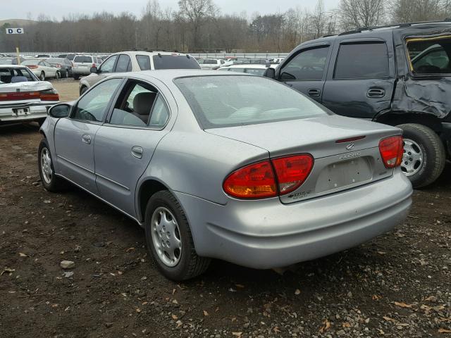 1G3NL52T8XC410670 - 1999 OLDSMOBILE ALERO GL SILVER photo 3