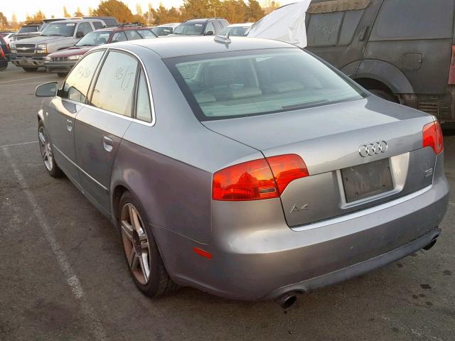 WAUDG78E65A535158 - 2005 AUDI A4 3.2 QUA GRAY photo 3