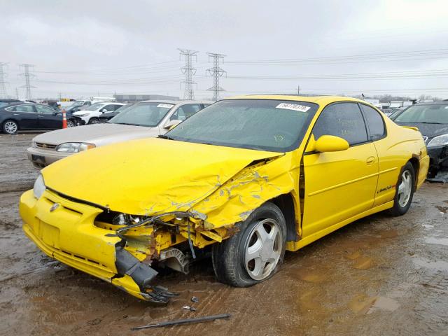 2G1WX12K439167720 - 2003 CHEVROLET MONTE CARL YELLOW photo 2