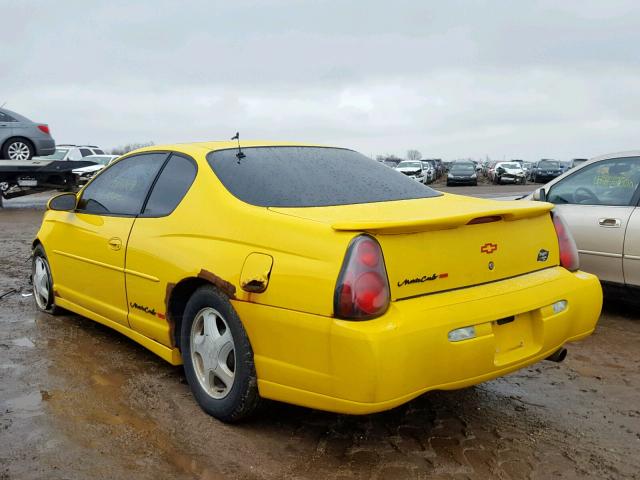 2G1WX12K439167720 - 2003 CHEVROLET MONTE CARL YELLOW photo 3