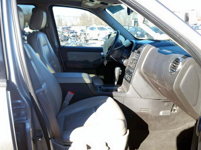 1FMEU73E08UB10069 - 2008 FORD EXPLORER X GRAY photo 5