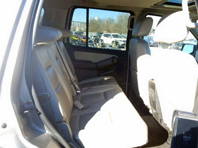 1FMEU73E08UB10069 - 2008 FORD EXPLORER X GRAY photo 6