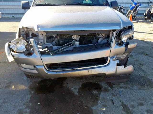 1FMEU73E08UB10069 - 2008 FORD EXPLORER X GRAY photo 9