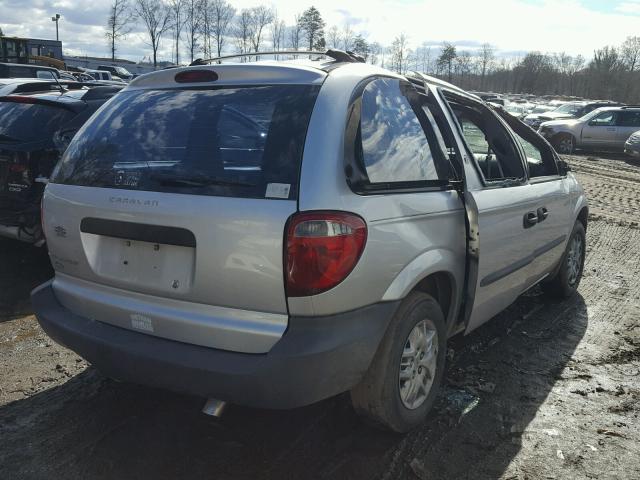 1D4GP25R54B551275 - 2004 DODGE CARAVAN SE SILVER photo 4