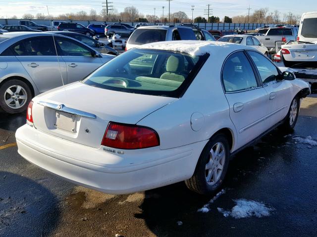 1MEHM50U01A628481 - 2001 MERCURY SABLE GS WHITE photo 4