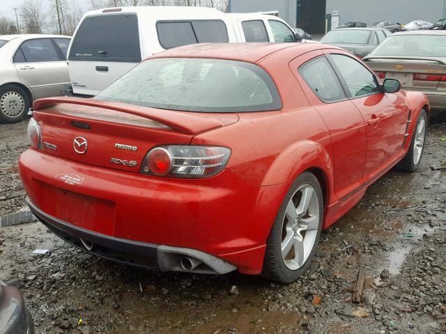 JM1FE17N940124681 - 2004 MAZDA RX8 RED photo 4