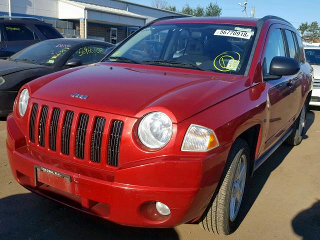 1J4FT47B09D208430 - 2009 JEEP COMPASS SP RED photo 2