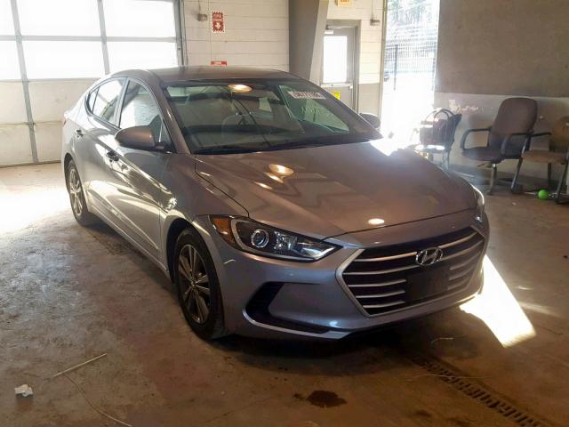 5NPD84LF1HH025876 - 2017 HYUNDAI ELANTRA SILVER photo 1