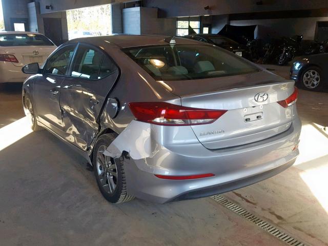 5NPD84LF1HH025876 - 2017 HYUNDAI ELANTRA SILVER photo 3