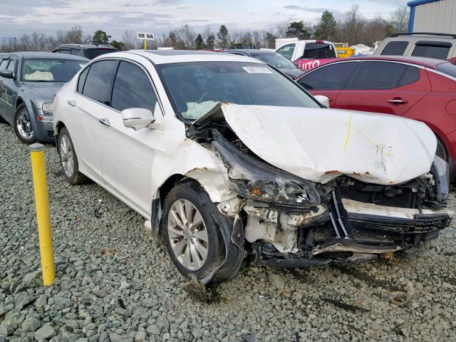 1HGCR3F85EA002914 - 2014 HONDA ACCORD EXL WHITE photo 1