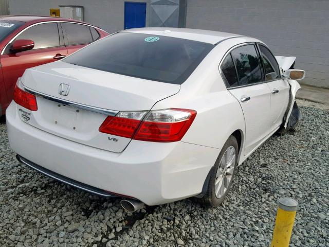 1HGCR3F85EA002914 - 2014 HONDA ACCORD EXL WHITE photo 4