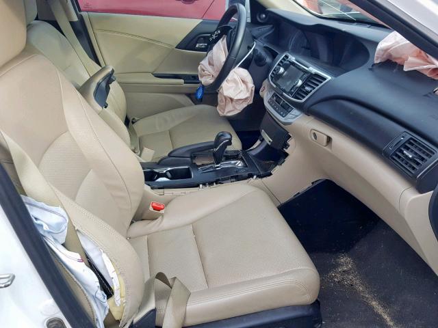 1HGCR3F85EA002914 - 2014 HONDA ACCORD EXL WHITE photo 5