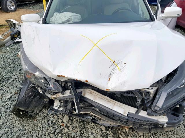 1HGCR3F85EA002914 - 2014 HONDA ACCORD EXL WHITE photo 7