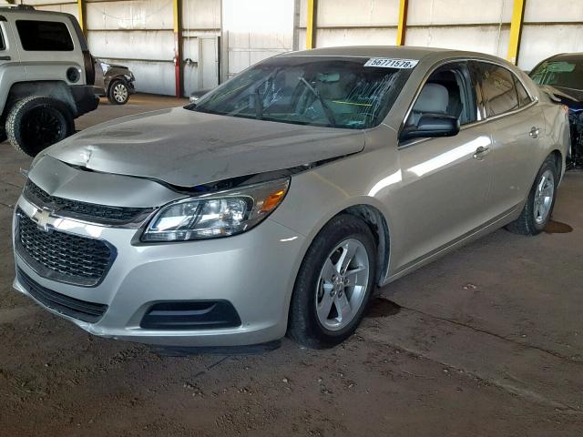 1G11B5SLXFF133222 - 2015 CHEVROLET MALIBU LS SILVER photo 2