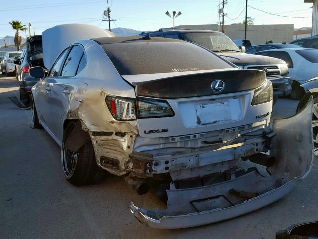 JTHBK262475046174 - 2007 LEXUS IS 250 WHITE photo 3