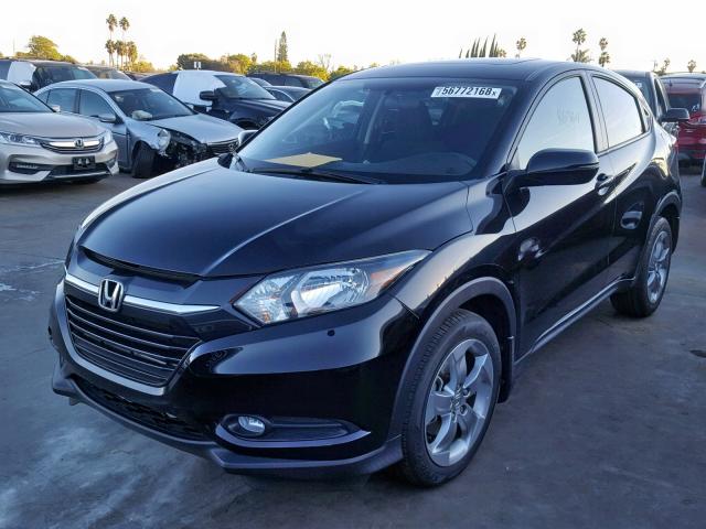 3CZRU5H55HM714492 - 2017 HONDA HR-V EX BLACK photo 2