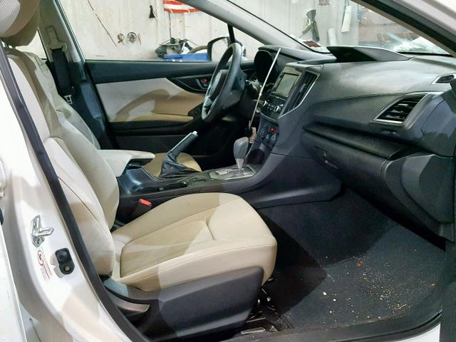 4S3GKAA65J3614060 - 2018 SUBARU IMPREZA WHITE photo 5