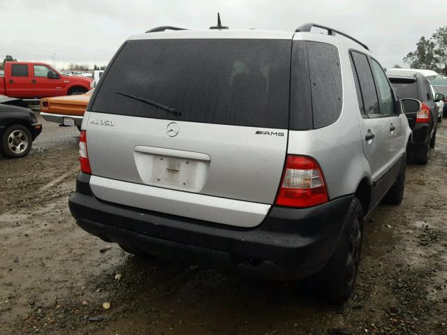 4JGAB57E53A423521 - 2003 MERCEDES-BENZ ML 350 SILVER photo 4