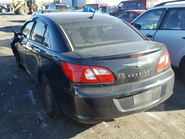 1C3LC46K58N267464 - 2008 CHRYSLER SEBRING LX BLACK photo 3