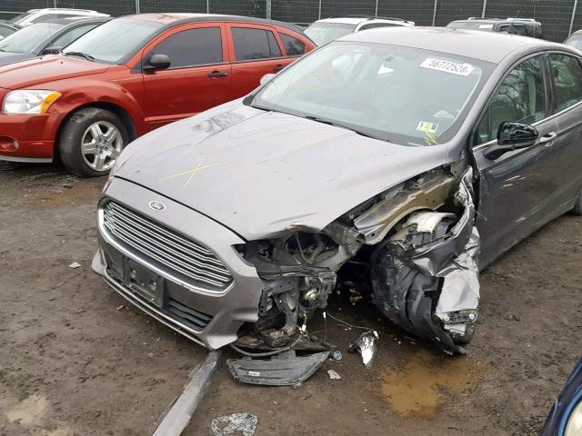 3FA6P0G76DR147170 - 2013 FORD FUSION S GRAY photo 9