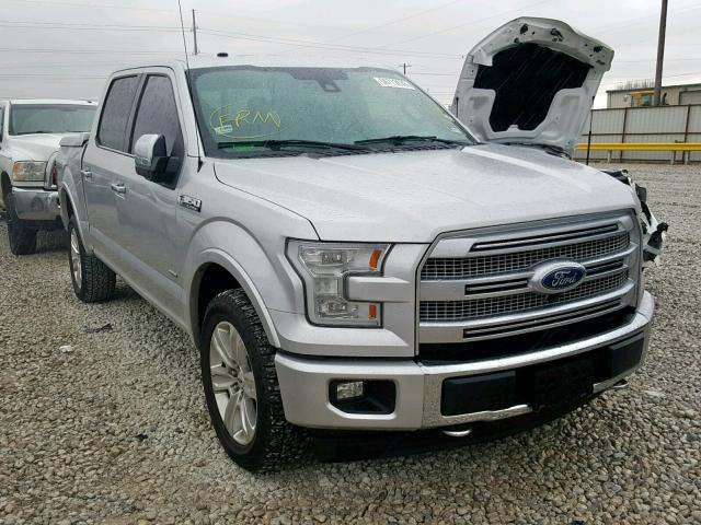 1FTEW1EG7HFB81459 - 2017 FORD F150 SUPER SILVER photo 1