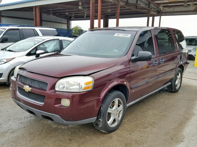 1GNDV23107D126758 - 2007 CHEVROLET UPLANDER L ბურგუნდია ფოტო 2