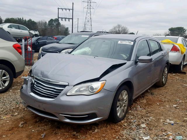 1C3CCBAB6DN641697 - 2013 CHRYSLER 200 LX SILVER photo 2