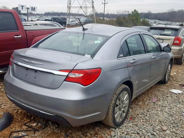 1C3CCBAB6DN641697 - 2013 CHRYSLER 200 LX SILVER photo 4