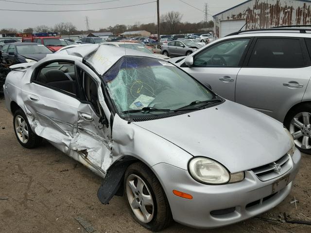 1B3ES46C42D500376 - 2002 DODGE NEON SE GRAY photo 1