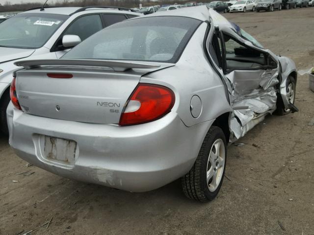 1B3ES46C42D500376 - 2002 DODGE NEON SE GRAY photo 4