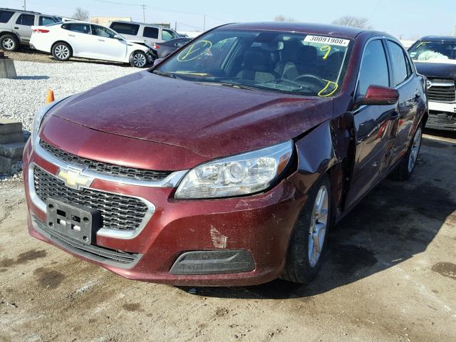 1G11C5SLXFF263367 - 2015 CHEVROLET MALIBU 1LT BURGUNDY photo 2