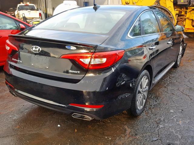 5NPE34AF7HH446362 - 2017 HYUNDAI SONATA SPO BLACK photo 4