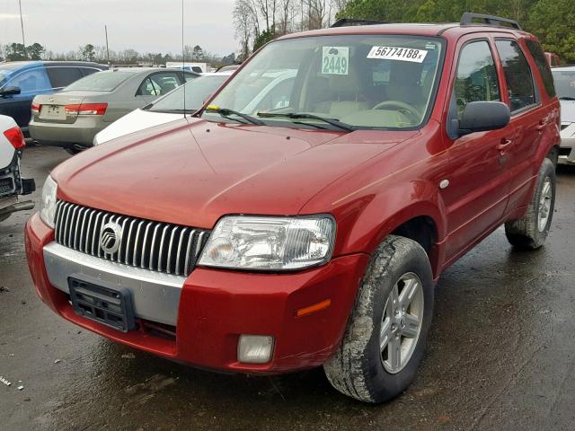 4M2CU39H27KJ16563 - 2007 MERCURY MARINER HE RED photo 2