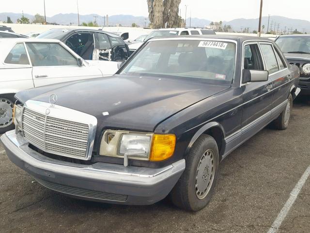 WDBCA35DXHA338078 - 1987 MERCEDES-BENZ 420 SEL BLACK photo 2