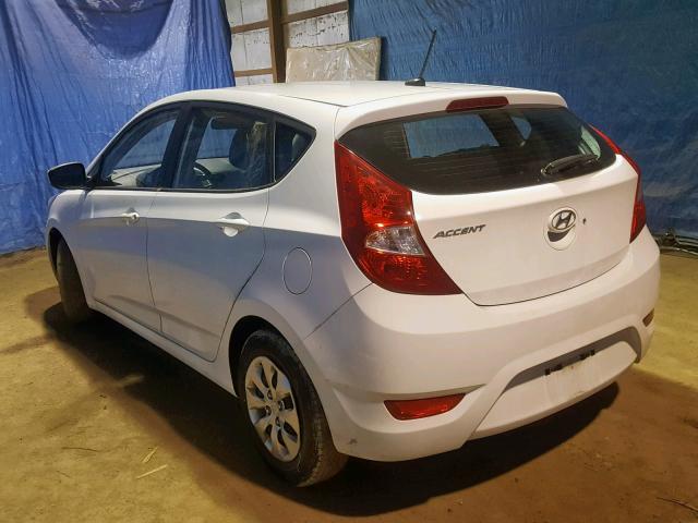 KMHCT5AE3HU336687 - 2017 HYUNDAI ACCENT SE WHITE photo 3