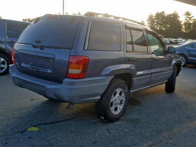 1J4GW48S82C257140 - 2002 JEEP GRAND CHER BLUE photo 4