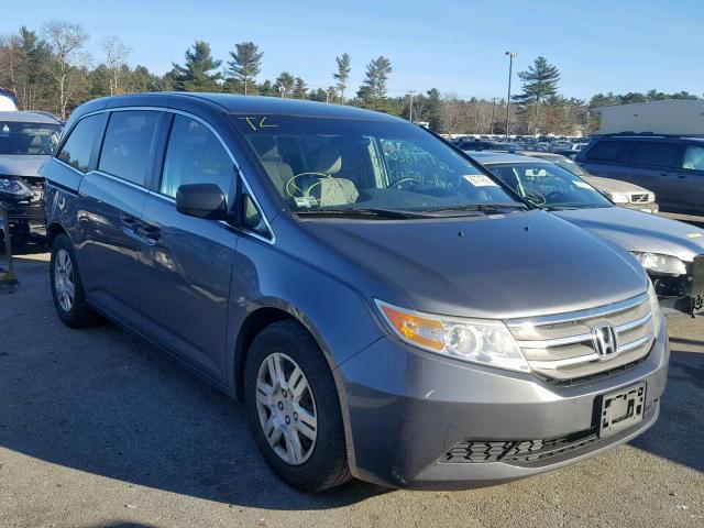 5FNRL5H23BB065186 - 2011 HONDA ODYSSEY LX GRAY photo 1