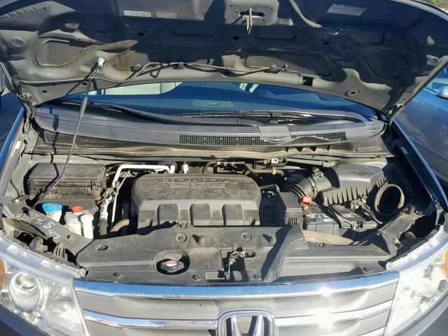 5FNRL5H23BB065186 - 2011 HONDA ODYSSEY LX GRAY photo 7