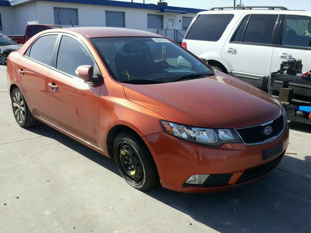 KNAFW4A36A5140385 - 2010 KIA FORTE SX ORANGE photo 1