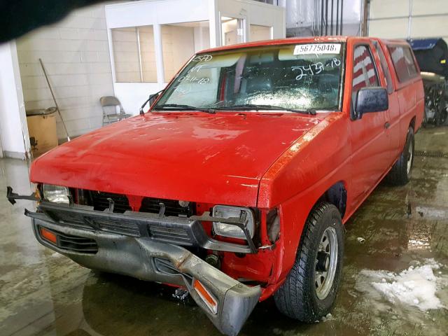 1N6SD16S9PC438033 - 1993 NISSAN TRUCK KING RED photo 2